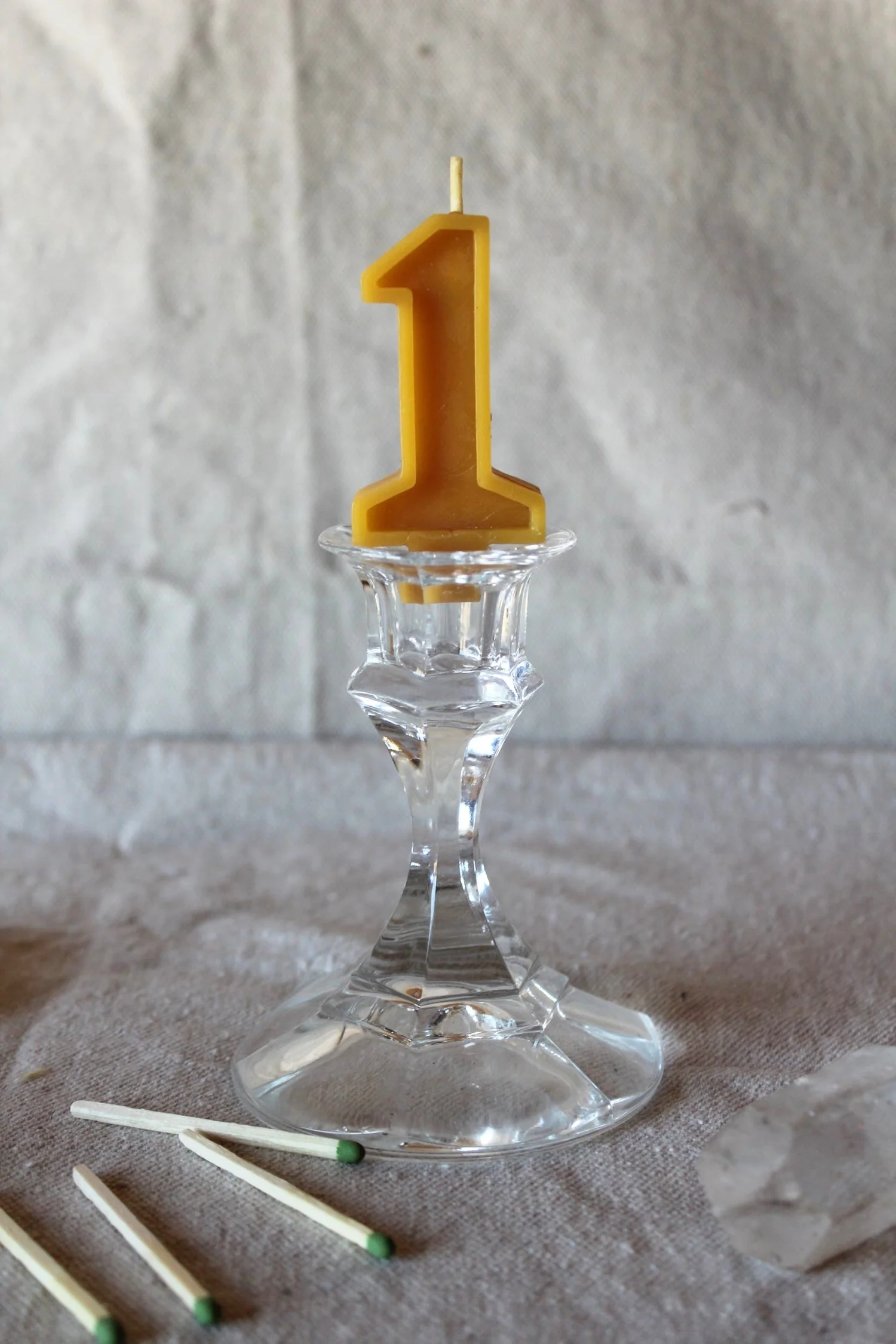 Beeswax Number Candles