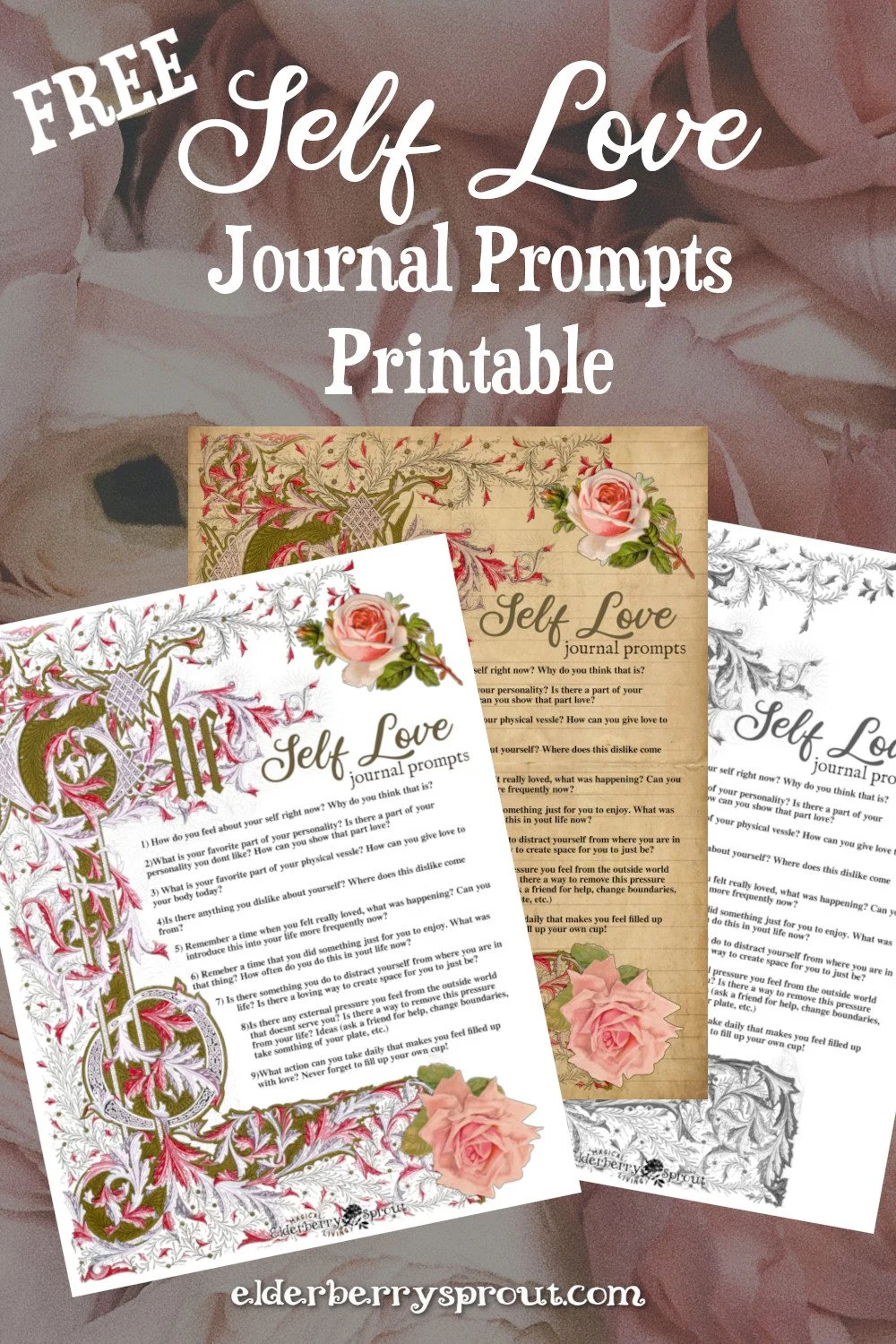 Self Love Journal Prompts Free Printable