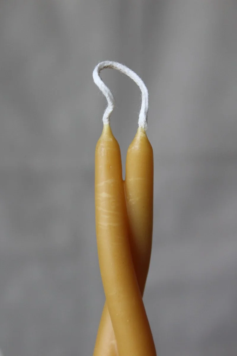 Kundalini Twist Beeswax Candle